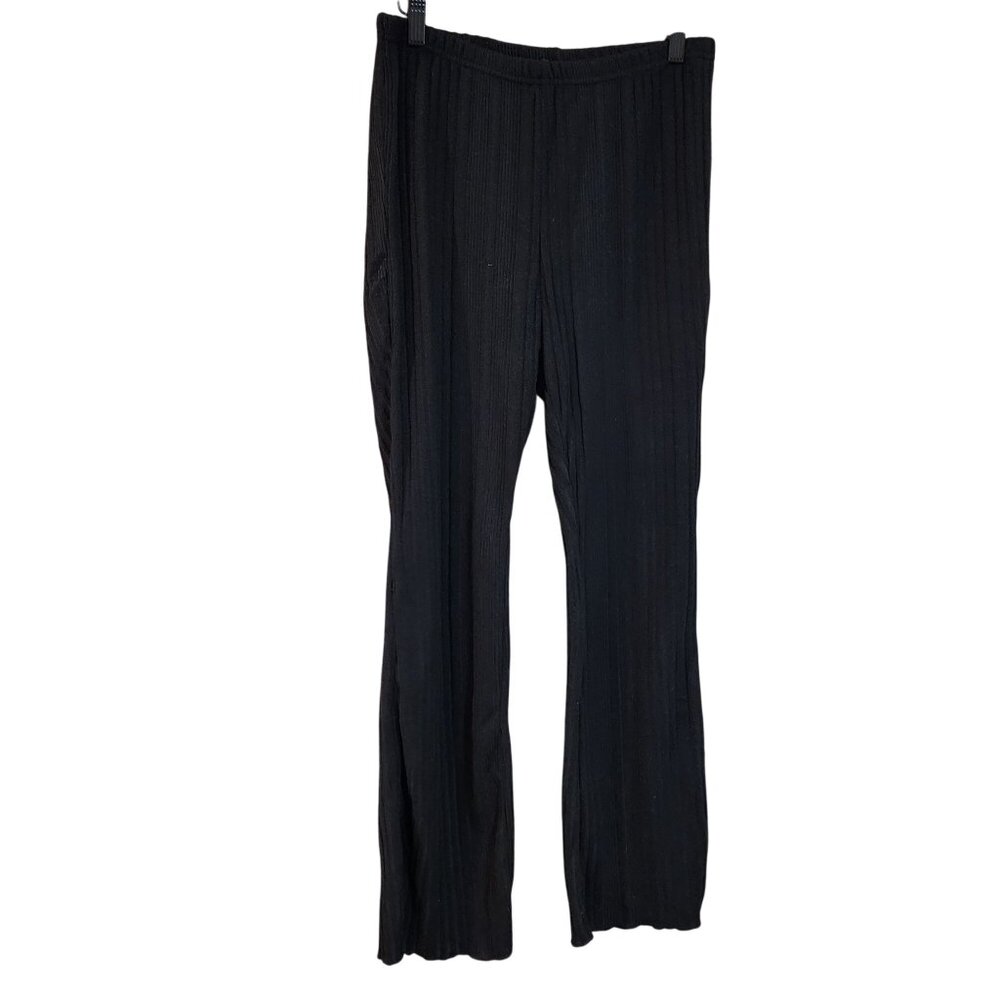 Shein Womens Black textured sweater Pants Size L